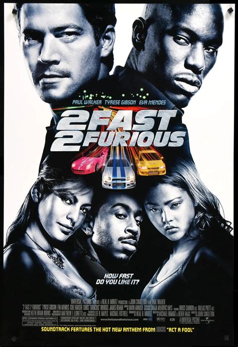 2 Fast 2 Furious (2003) Original One-Sheet Movie Poster - Original Film Art - Vintage Movie Posters