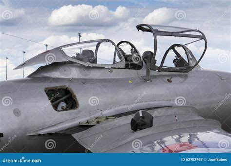 Detail Of Jet Fighter Aircraft Mikoyan-Gurevich MiG-15 Cockpit ...