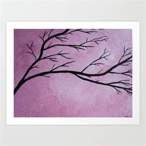 Pink Tree Art Print | Tree art, Art prints, Pink trees