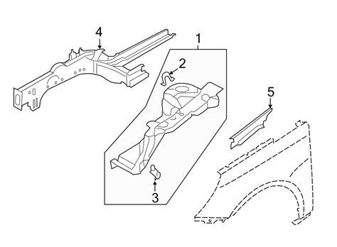 hyundai Sonata Fender Apron Bracket (Left, Lower) - 645173S000 | Jim Ellis Hyundai Parts, Atlanta GA