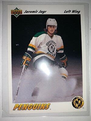 1991-92 JAROMIR JAGR UPPER DECK ALL ROOKIE TEAM CARD #42 PITTSBURGH ...