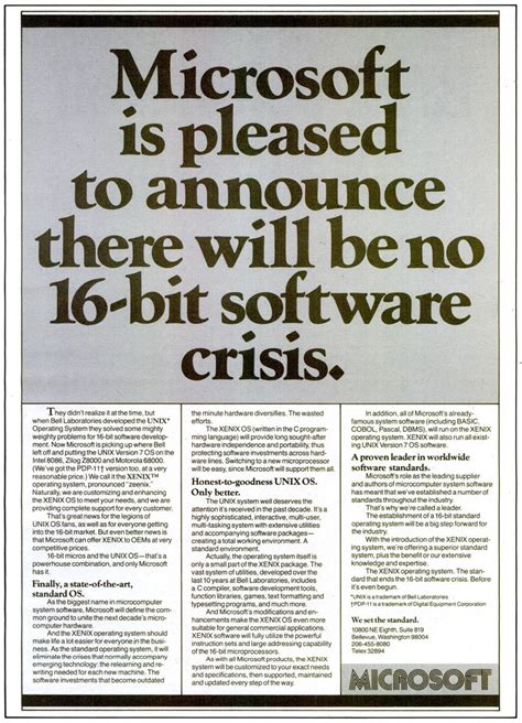 A quick look back at Microsoft's first computer operating system, Xenix ...