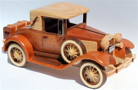 A woodworking plan for building the classic 1930 Ford Model A car