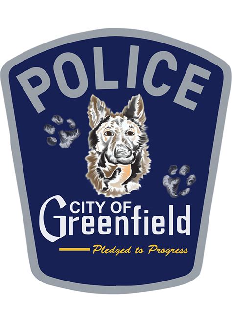 K9 Unit Patch for the Greenfield Police Department on Behance