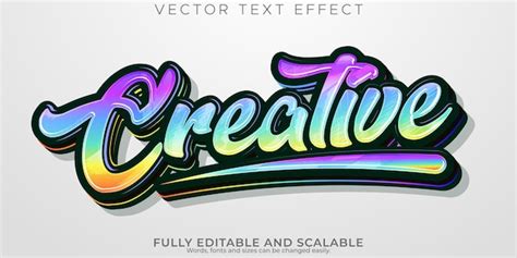 Free Vector | Creative text effect editable modern and sale text style