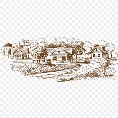 Village Drawing Sketch, PNG, 1181x1181px, Village, Area, Art, Black And White, Drawing Download Free