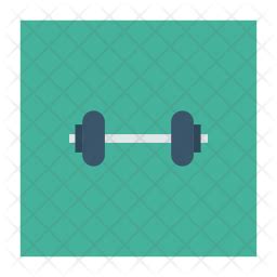 Dumbbell Icon - Download in Flat Style