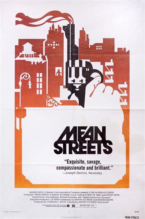 Mean Streets 1973 U.S. One Sheet Poster - Posteritati Movie Poster Gallery