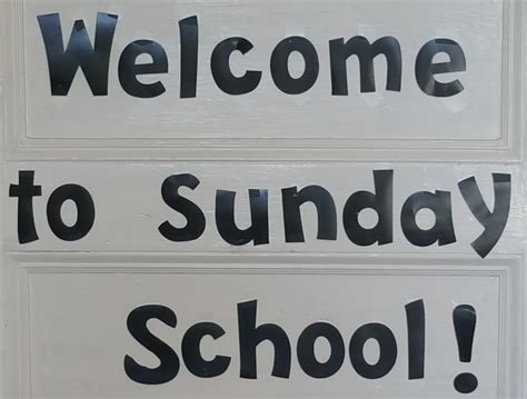 Welcome To Sunday School Signs