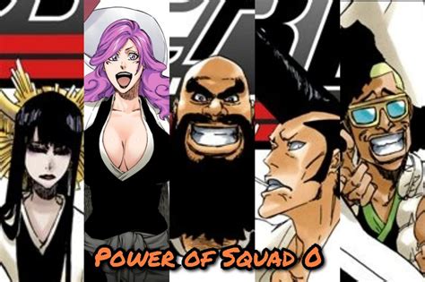 (Bleach) All 5 Members of Squad Zero | Royal Guard (with Power ...