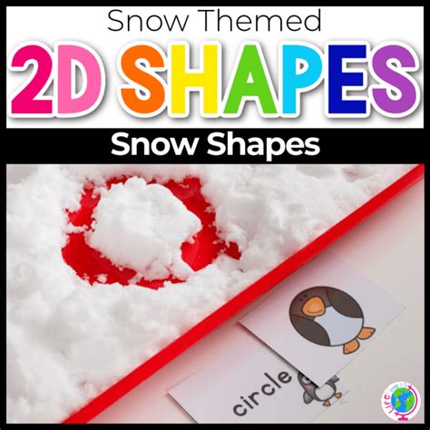 Snow Shapes Winter Math Activities for Preschool