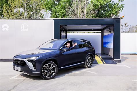 NIO Unveils Next-Generation Battery Swap Station, First Established In Beijing | Carscoops