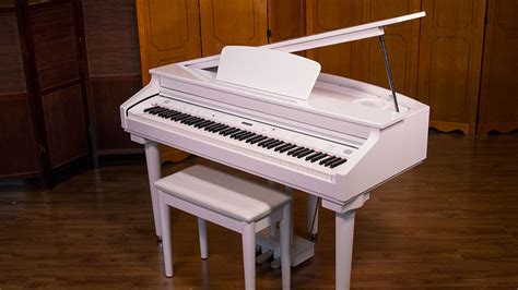 Artesia White Digital Baby Grand Piano Model AG-28: Online Piano Store