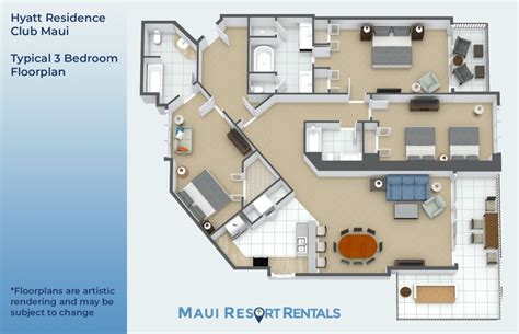 Hyatt Residence Club Maui Floor Plans - floorplans.click