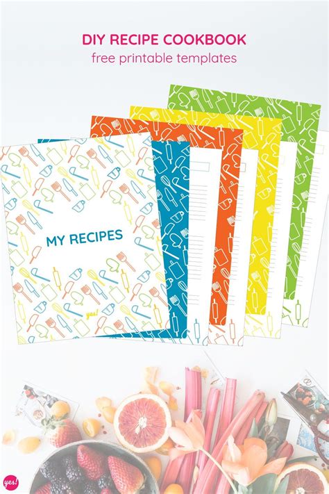 Printable Recipe Book Cover Template