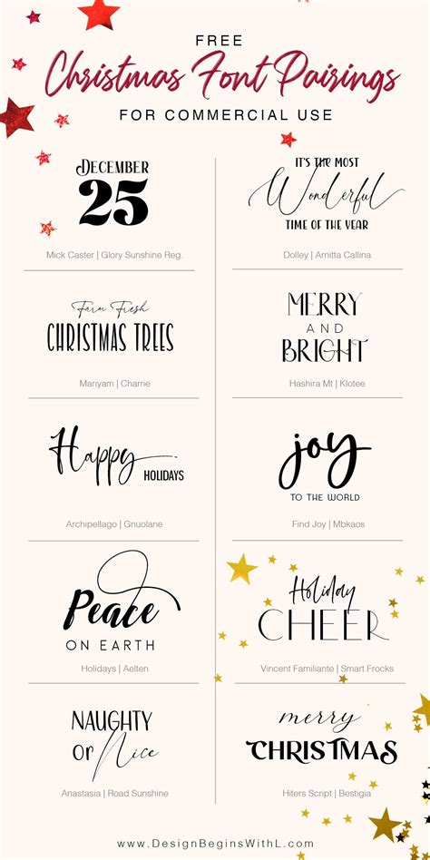 Free christmas font – Artofit