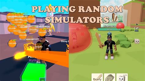 Playing Random Roblox Simulators! - YouTube