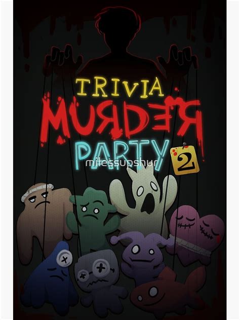 "Trivia Murder Party 2 Movie Poster" Poster for Sale by milessupshur | Redbubble