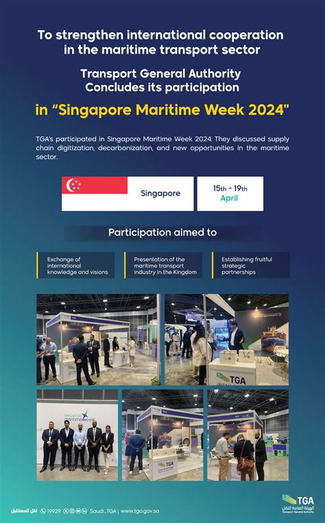 Saudi TGA Concludes Participation in Singapore Maritime Week 2024