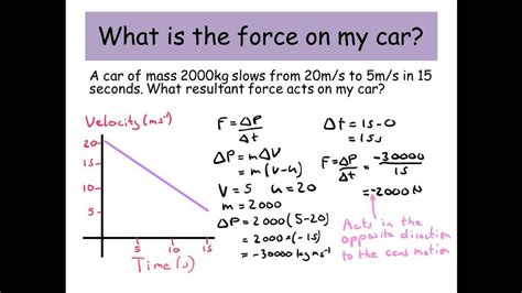 A force and momentum example question - A level Physics - YouTube