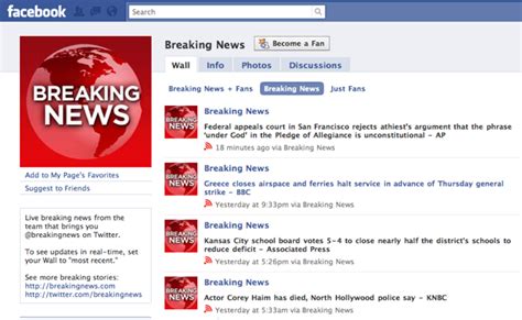 For The Trifecta: MSNBC Extends Its BreakingNews Brand To Facebook ...