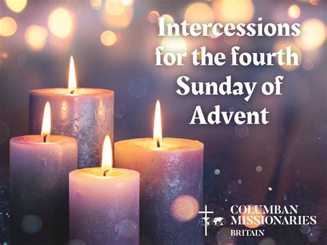 Download prayers of intercession for the 4th Sunday of Advent - Columban Missionaries