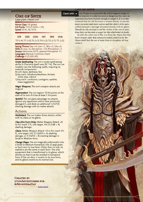 550 Stat Blocks ideas | dungeons and dragons homebrew, dnd monsters, d&d dungeons and dragons