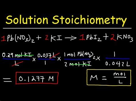 Solution Stoichiometry — Overview & Examples - Expii