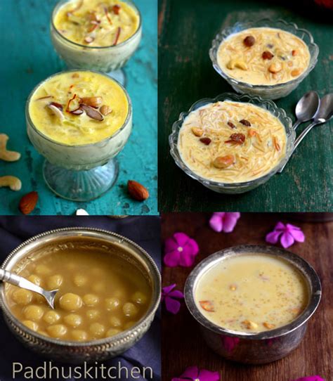 Kheer recipes-Payasam Varieties - Padhuskitchen