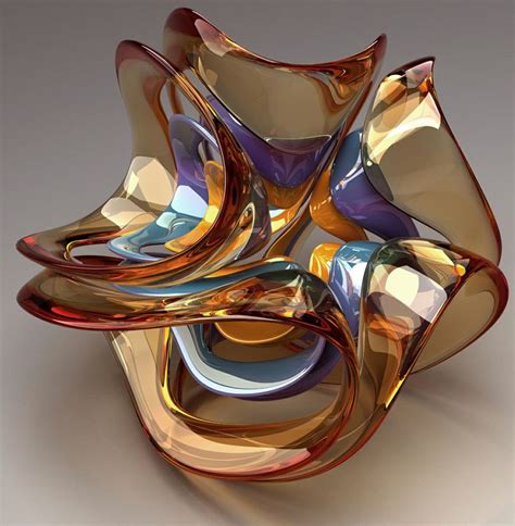 Pin by Susanne Hoenig on digital & 3d abstract | Glass sculpture, Glass art sculpture, Glass art