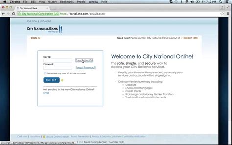 City National Bank Online Banking Login Instructions - YouTube