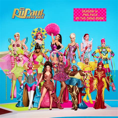 RuPaul's Drag Race Season 14 .PNG Pack by The Drag Book