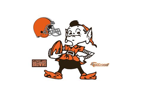 Small Cleveland Browns Brownie Teammate Logo Decal | Shop Fathead® for ...