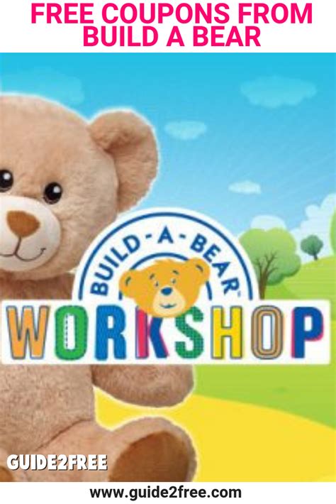 FREE Coupons from Build A Bear • Guide2Free Samples | Build a bear ...