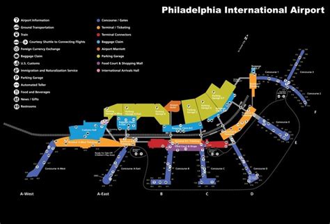 Philadelphia International Airport map