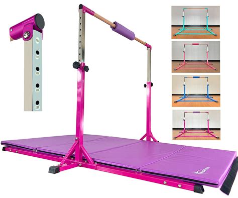 Marfula Gymnastic Bar For Kids and Teenage Ages 3-25, 5 FT / 6 FT Base Length, 5 FT / 6 FT ...