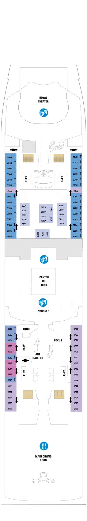 Explorer of the Seas Deck plan & cabin plan