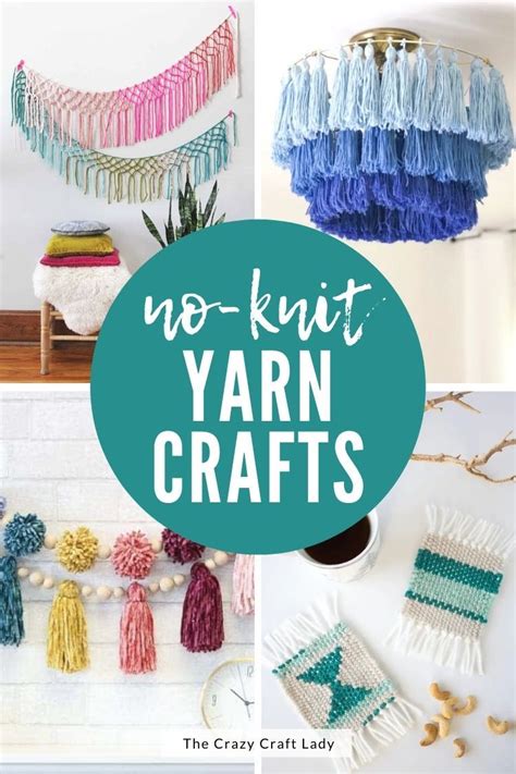 No knitting required! Cute Yarn Crafts and DIY Projects