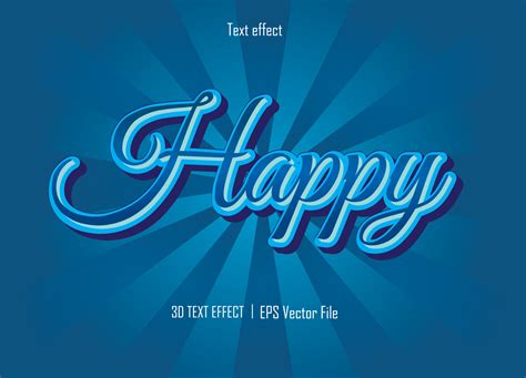 happy text effect and illustration. 11776075 Vector Art at Vecteezy