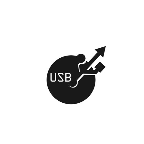 usb logo technology symbol modern 13528761 Vector Art at Vecteezy