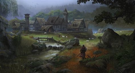 European Medieval Village by KlausPillon on DeviantArt