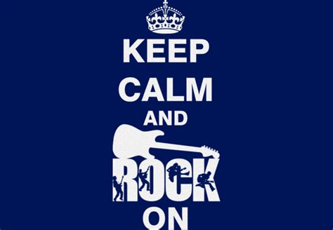 Keep Calm And Rock On T Shirt By Es35Design Design By Humans