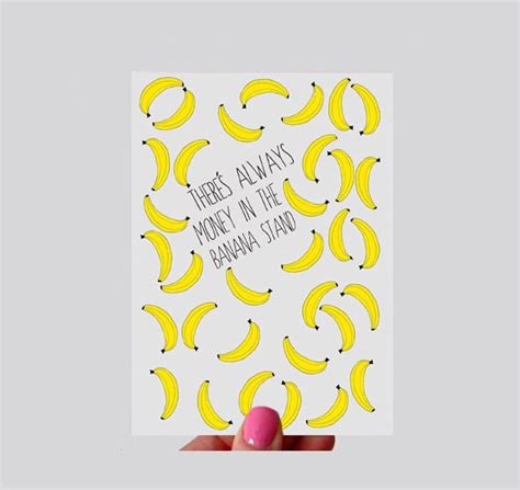 There's Always Money in the Banana Stand Print Greeting by NOxLA