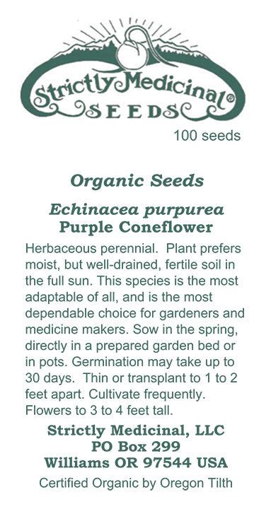 Echinacea purpurea Seeds - Organic – Misty Mountain Tea Shop