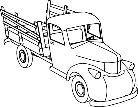 Pickup Truck Coloring Pages Free Printable