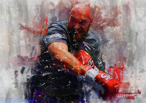 Tyson Fury Digital painting Digital Art by Howard Garner - Fine Art America