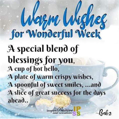 Warm Wishes For A Wonderful Week Pictures, Photos, and Images for Facebook, Tumblr, Pinterest ...