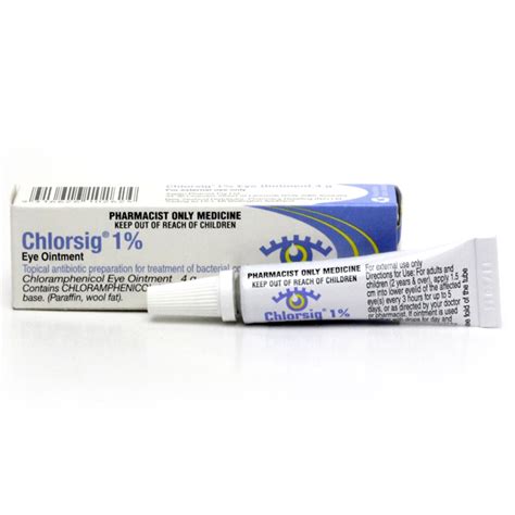 Chlorsig Eye Ointment 1% 4g RD - SSS Australia - SSS Australia Medical ...