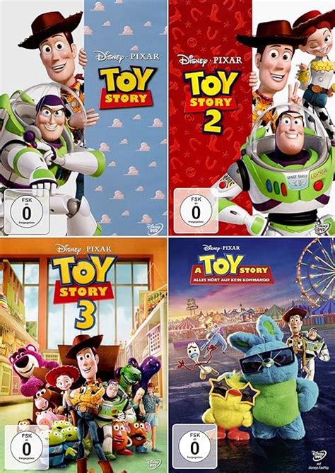 Toy Story 1 + 2 + 3 + 4 Collection 4 DVD Set No Box: Amazon.co.uk: DVD & Blu-ray