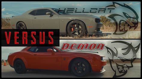 Unholy Drag Race: Dodge Challenger SRT Demon Vs SRT Hellcat